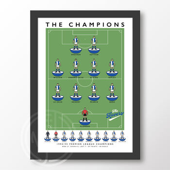 Blackburn Rovers The Champions 94/95 Poster, 6 of 6