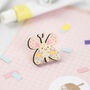 Wooden Butterfly Pin Badge, thumbnail 1 of 3
