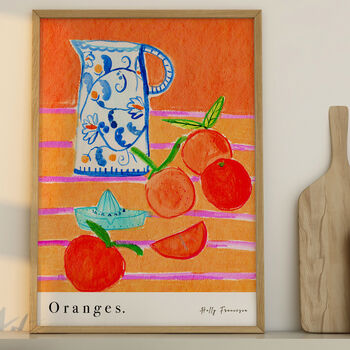 Orange Juice Scene Art Print, 5 of 5