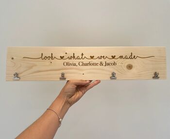 Look What We Made Sign Children's Artwork Display, 3 of 7