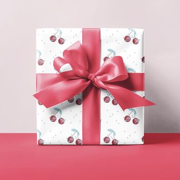 Premium Quality Disco Cherries Gift Wrapping Paper, 2 of 8