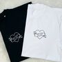 Lovers Tattoo Style T Shirt Personalised With Date, thumbnail 5 of 5