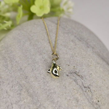14ct Solid Gold Penguin Charm Necklace, 3 of 5