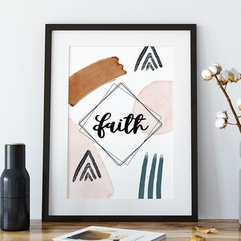 Set Of Three Faith Hope Love Prints, 5 of 6