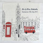 Personalised London Linen Napkin Sets, thumbnail 1 of 12