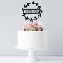 Personalised Floral Couples Cake Topper, thumbnail 1 of 8