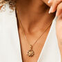 Solar Plexus Chakra Citrine Gold Vermeil Necklace, thumbnail 1 of 10