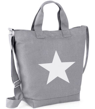 Grey Canvas Tote Bag Star, 3 of 4