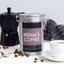 Personalised Name Coffee Gift In Tin, thumbnail 12 of 12