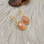 Peach Moonstone Sterling Silver Earrings, thumbnail 12 of 12