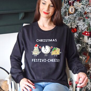 Funny Cheese Christmas Jumper, 2 of 8