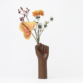 Ceramic Girl Power Fist Vase, 2 of 4