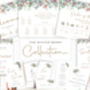 Christmas Festive Wedding Table Plan By Ottie Design