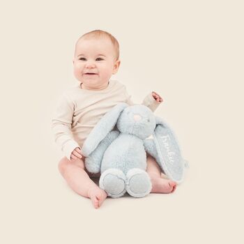 Personalised Blue Bunny Soft Toy, 2 of 5