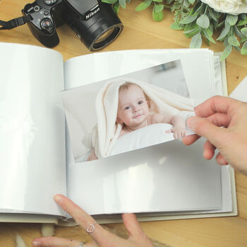 Personalised New Baby Girl Photo Album Book, 4 of 4