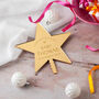 Personalised Baby Coming Soon Christmas Tree Topper, thumbnail 3 of 7