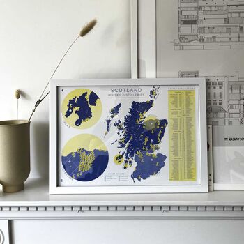 Risograph Scotland Whisky Distillery Map, 2 of 7