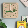 Children's Wooden Wobbly Eyed Animal Clocks, thumbnail 4 of 11