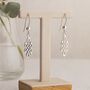 Sterling Silver Celtic Knot Drop Earrings, thumbnail 4 of 8