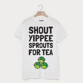 Shout Yippee Sprouts For Tea Unisex Christmas T Shirt, 2 of 2