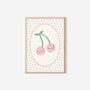 Personalised Girls Nursery Print Set Floral Wall Art Pink Bedroom Decor, thumbnail 4 of 5