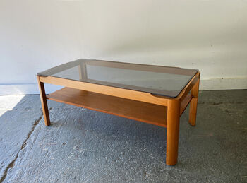 Mid Century Smoked Glass Coffee Table By Myer, 5 of 7