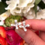 Sterling Silver Mini Lily Flower Earrings, thumbnail 10 of 12