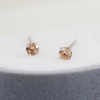 Sterling Silver November Birthstone Earrings, 6 of 12