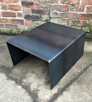 Industrial All Steel Cube Coffee Side Table 208, 4 of 4