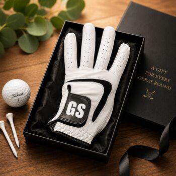 Personalised Premium Leather Golf Glove Gift Boxed, 2 of 9