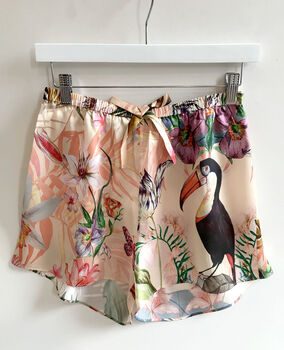 Mysa Silk Pyjamas Set Cami And Shorts, 7 of 8