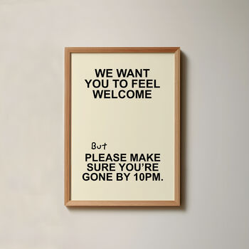 Please Leave By 10 Typography Print, 6 of 6