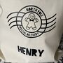 Personalised Special Delivery Gingerbread Man Christmas Sack, thumbnail 2 of 4