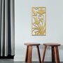 Sleek Framed Wooden Floral Art Contemporary Decor, thumbnail 7 of 11