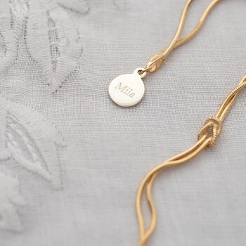 Infinity Knot Sterling Bracelet Wedding Gift Set, 6 of 12