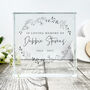 Personalised Wreath Memorial Crystal Token, thumbnail 3 of 5