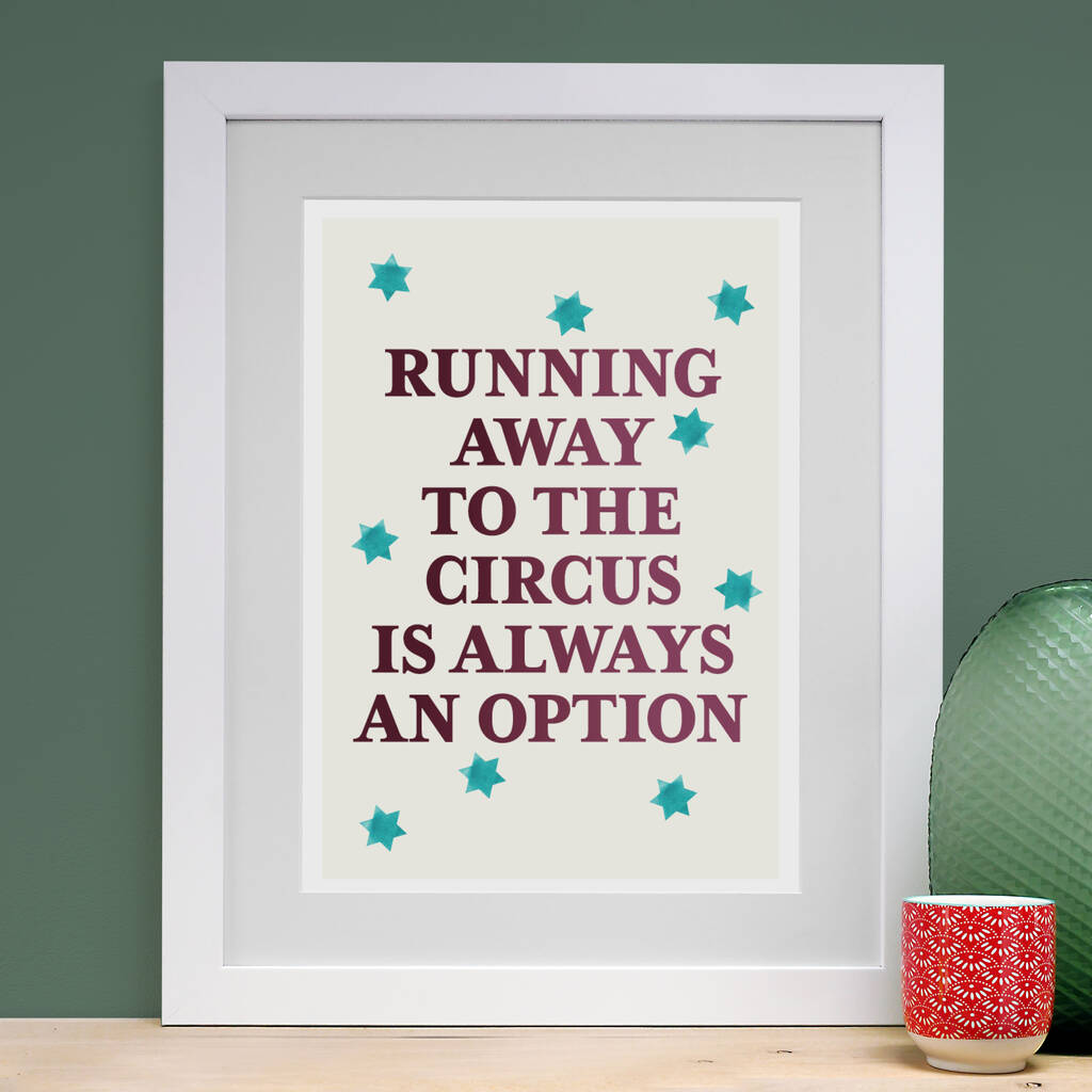 Circus Typography And Stars Print, 1 of 6