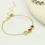 Family Birthstone And Zodiac Sign Slider Bracelet, thumbnail 7 of 12