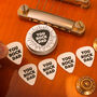 Personalised Rock On Guitar Picks And Tin Gift For Dad, thumbnail 1 of 6