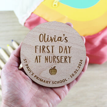 First Day At Nursery Or Preschool Keepsake Disc, 5 of 8