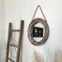 Round Wooden Hanging Mirror, thumbnail 2 of 4