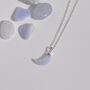 Dainty Gemstone Crescent Moon Necklace, thumbnail 7 of 8