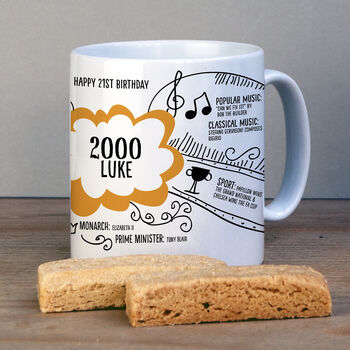 Personalised Birthday Mug With Birth Year, 5 of 7