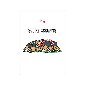 Funny Rugby Valentine's Card, 2 of 2