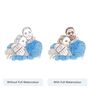 Watercolour Line Hobby Portrait – Custom Hand Drawn Illustration Gift, thumbnail 5 of 12