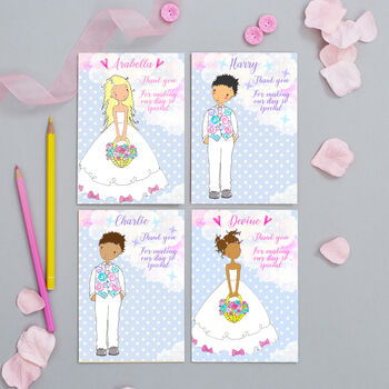 Personalised Bridesmaid / Flower Girl / Page Boy Card, 3 of 11