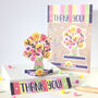 Floral Bouquet Thank You Card, Cut Out And Keep, thumbnail 1 of 6