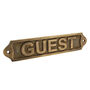 Custom Guest Brass Plaque Wall Sign, thumbnail 1 of 12