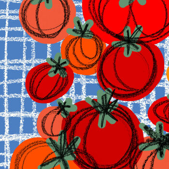 Heirloom Tomato Harvest Print A4 Kitchen Wall Art, 2 of 3