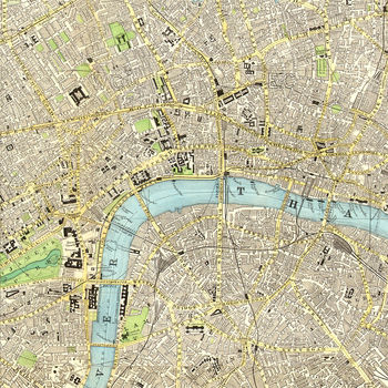 Vintage London Map Print, 3 of 8